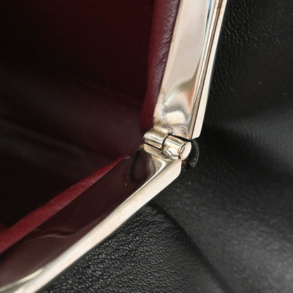 Chanel 1996-1997 Black Lambskin Kiss Lock Handbag
