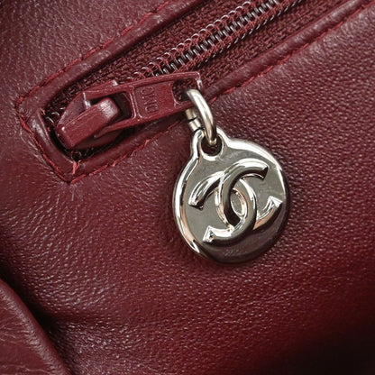 Chanel 1996-1997 Black Lambskin Kiss Lock Handbag