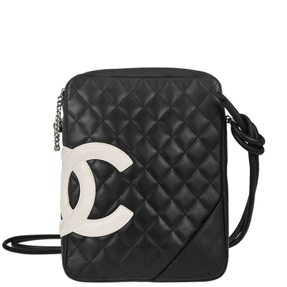 Chanel Black Calfskin Cambon Ligne Shoulder Bag