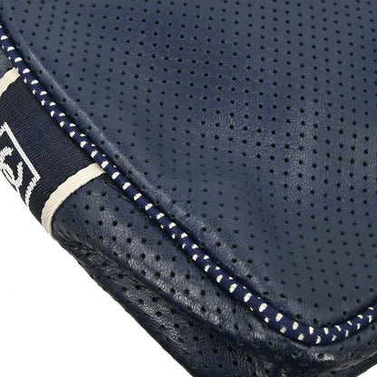 Chanel Navy Perforated Lambskin Sport Line Shoulder Bag