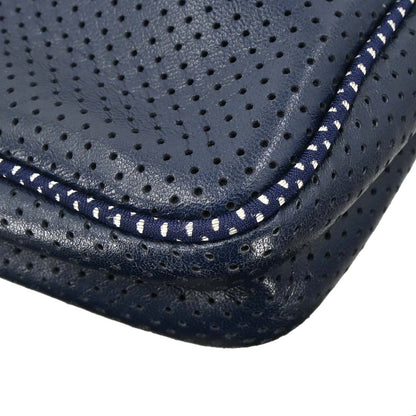 Chanel Navy Perforated Lambskin Sport Line Shoulder Bag