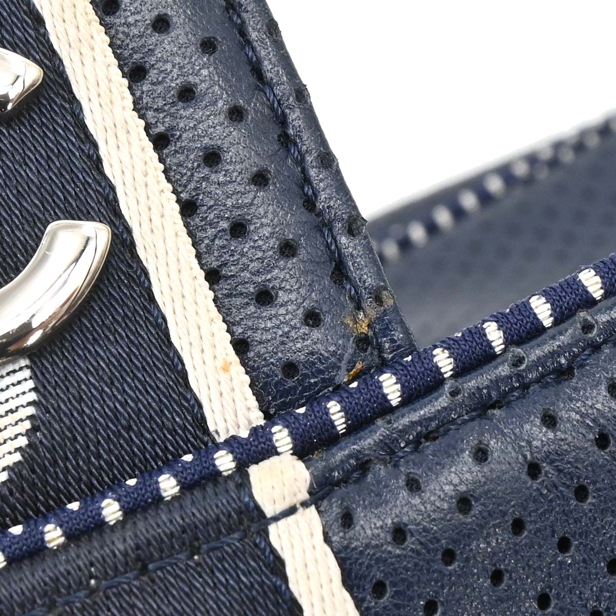 Chanel Navy Perforated Lambskin Sport Line Shoulder Bag