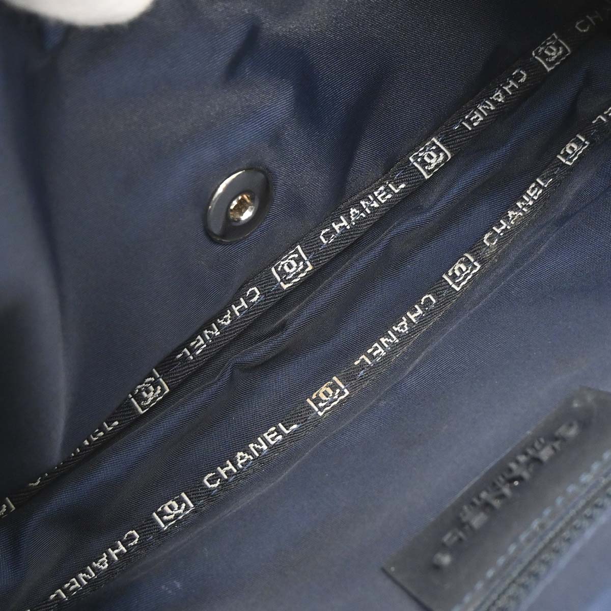 Chanel Navy Perforated Lambskin Sport Line Shoulder Bag