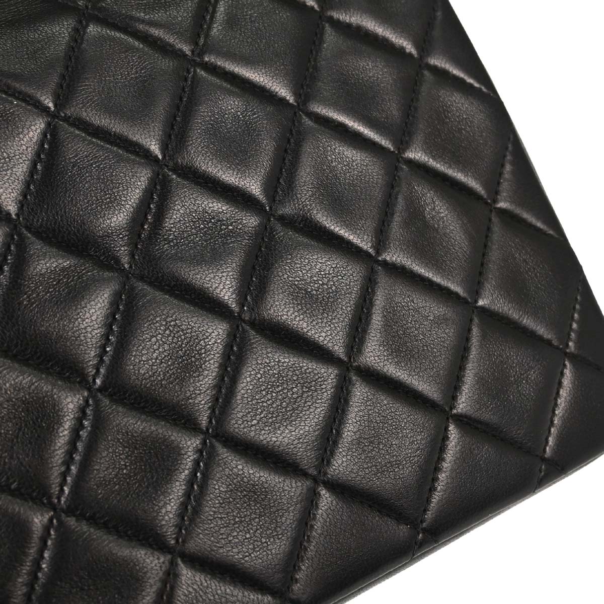 Chanel 1991-1994 Black Lambskin Top Handle Handbag