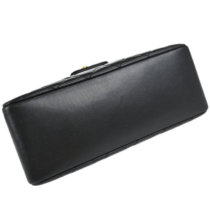 Chanel Black Lambskin Top Handle Handbag