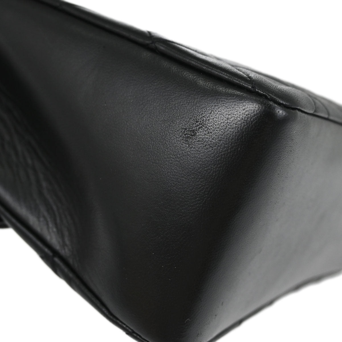 Chanel Black Lambskin Top Handle Handbag