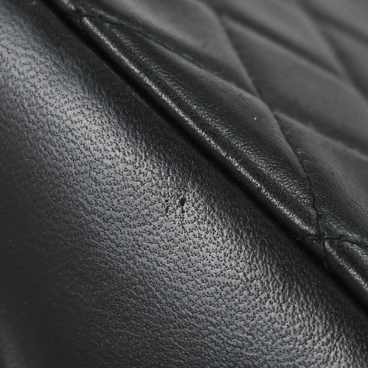 Chanel Black Lambskin Top Handle Handbag