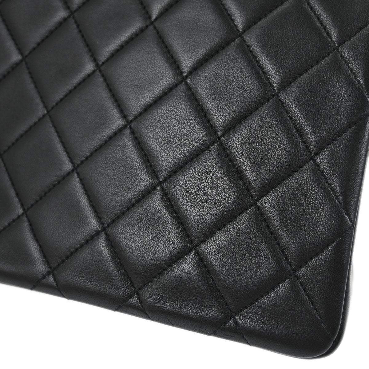 Chanel Black Lambskin Top Handle Handbag