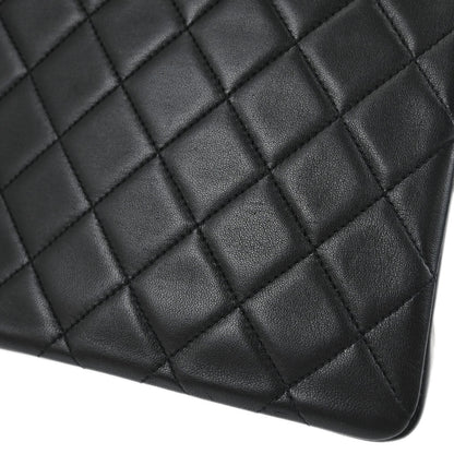 Chanel Black Lambskin Top Handle Handbag