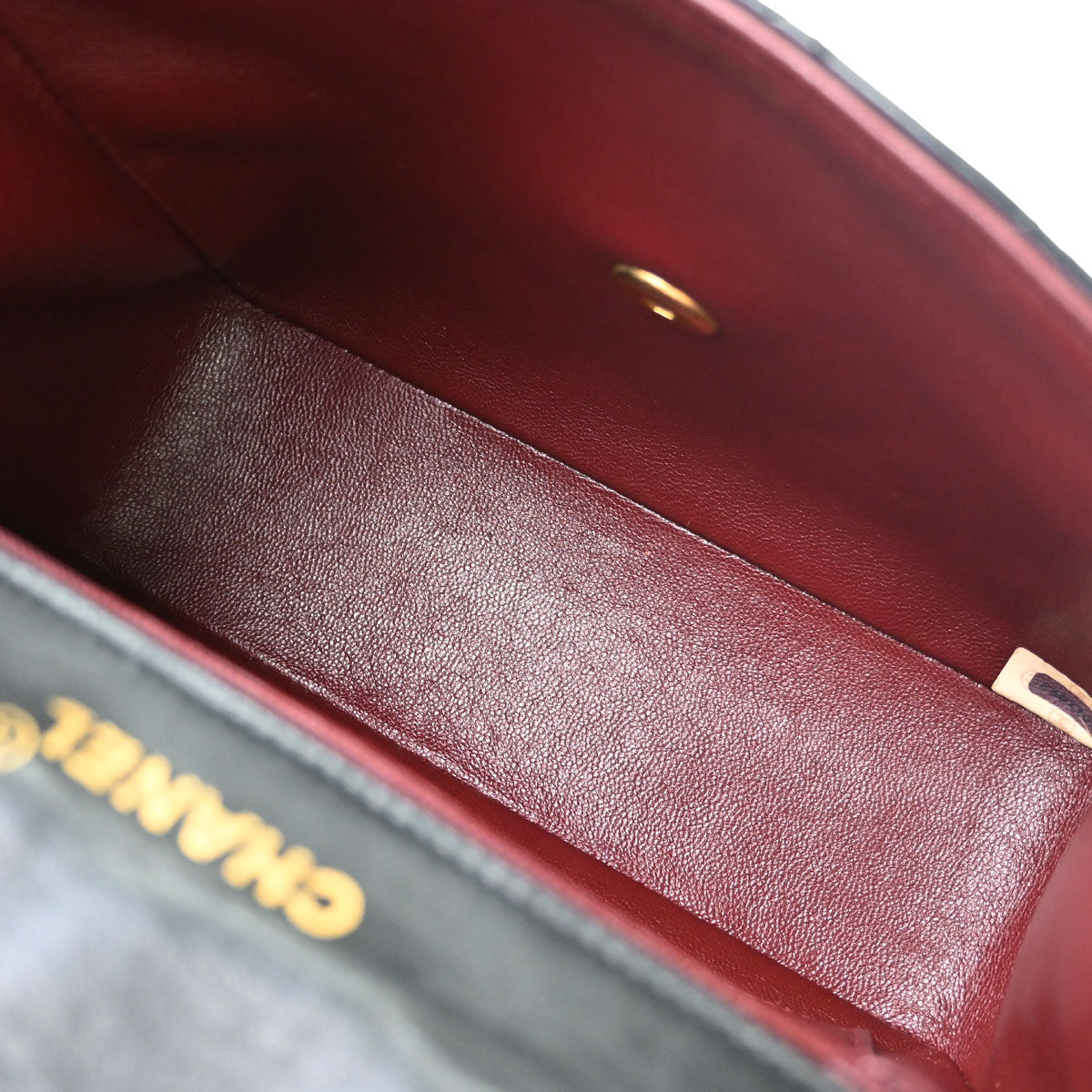 Chanel Black Lambskin Top Handle Handbag