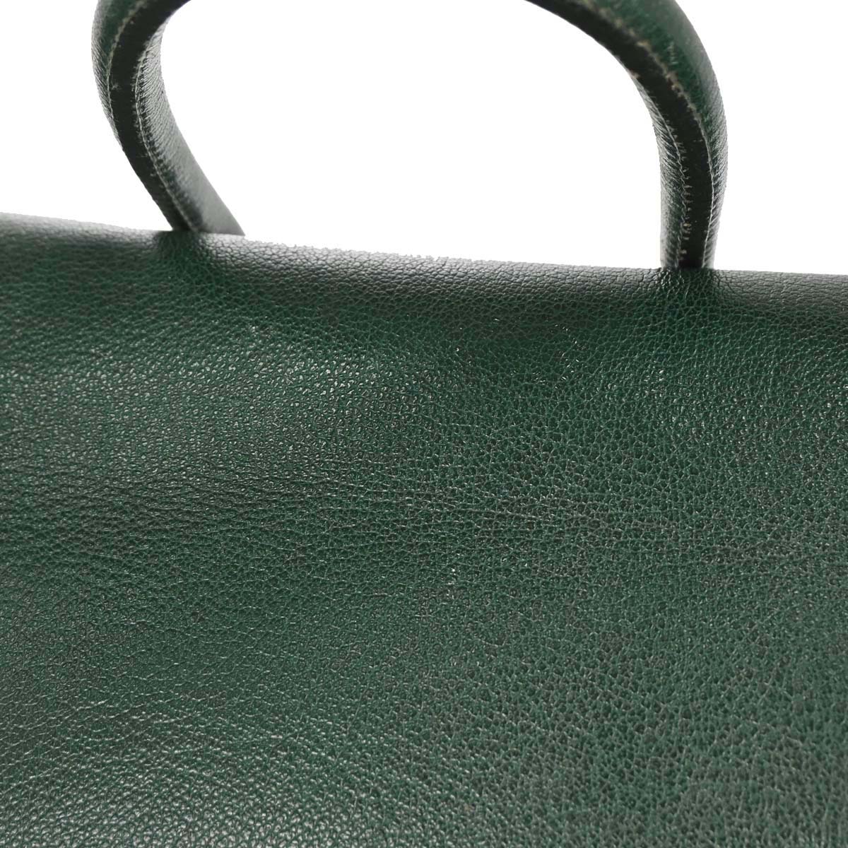 Hermes Green Buffle Skipper Drag Voyage 48 Travel Handbag