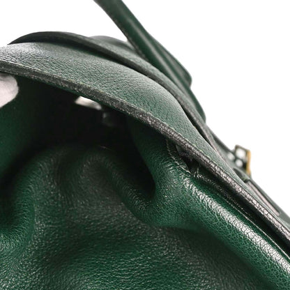 Hermes Green Buffle Skipper Drag Voyage 48 Travel Handbag