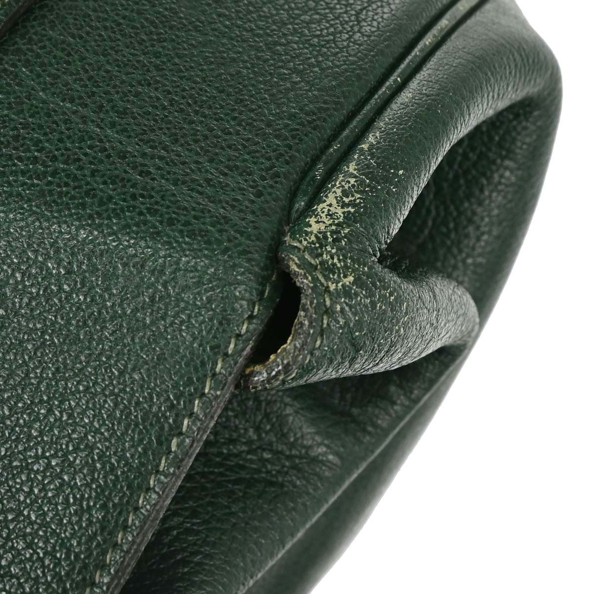 Hermes Green Buffle Skipper Drag Voyage 48 Travel Handbag