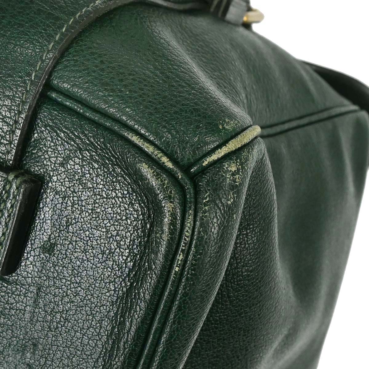 Hermes Green Buffle Skipper Drag Voyage 48 Travel Handbag