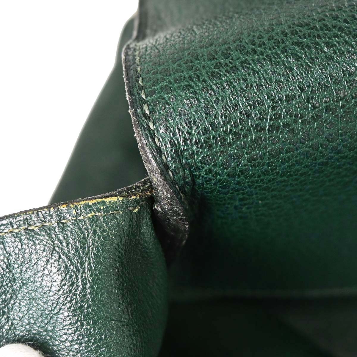 Hermes Green Buffle Skipper Drag Voyage 48 Travel Handbag