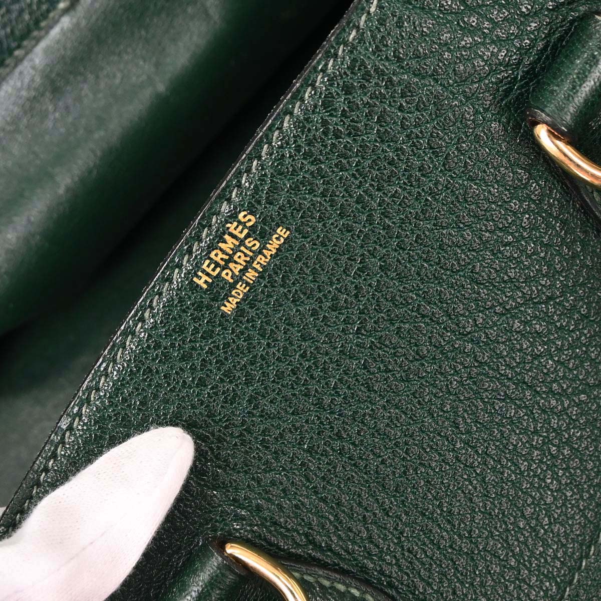 Hermes Green Buffle Skipper Drag Voyage 48 Travel Handbag