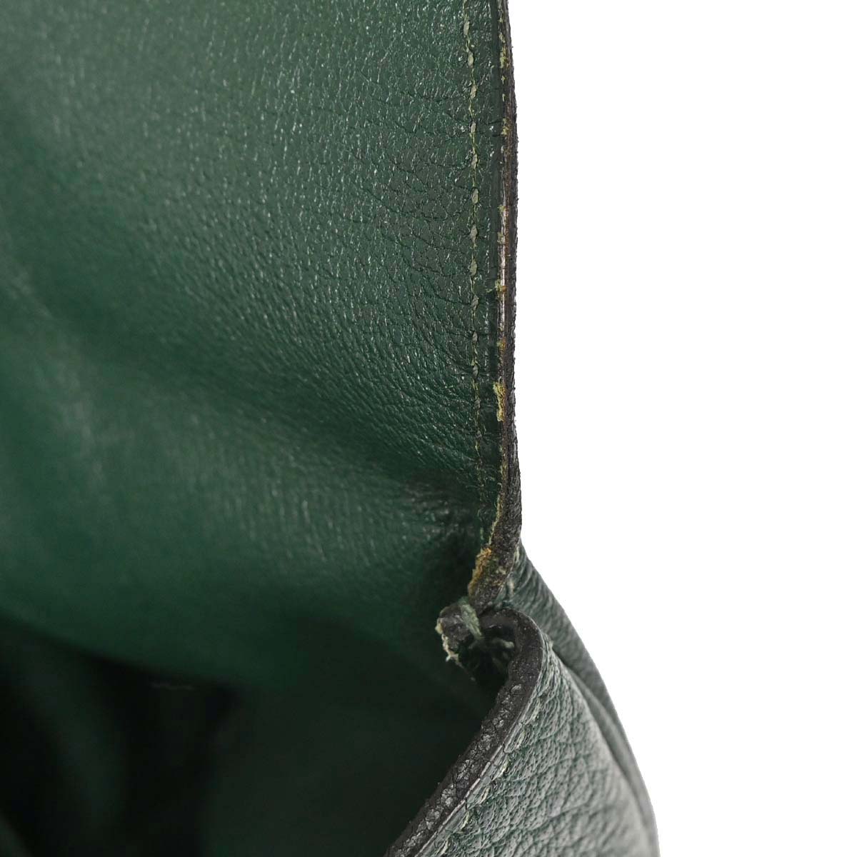 Hermes Green Buffle Skipper Drag Voyage 48 Travel Handbag