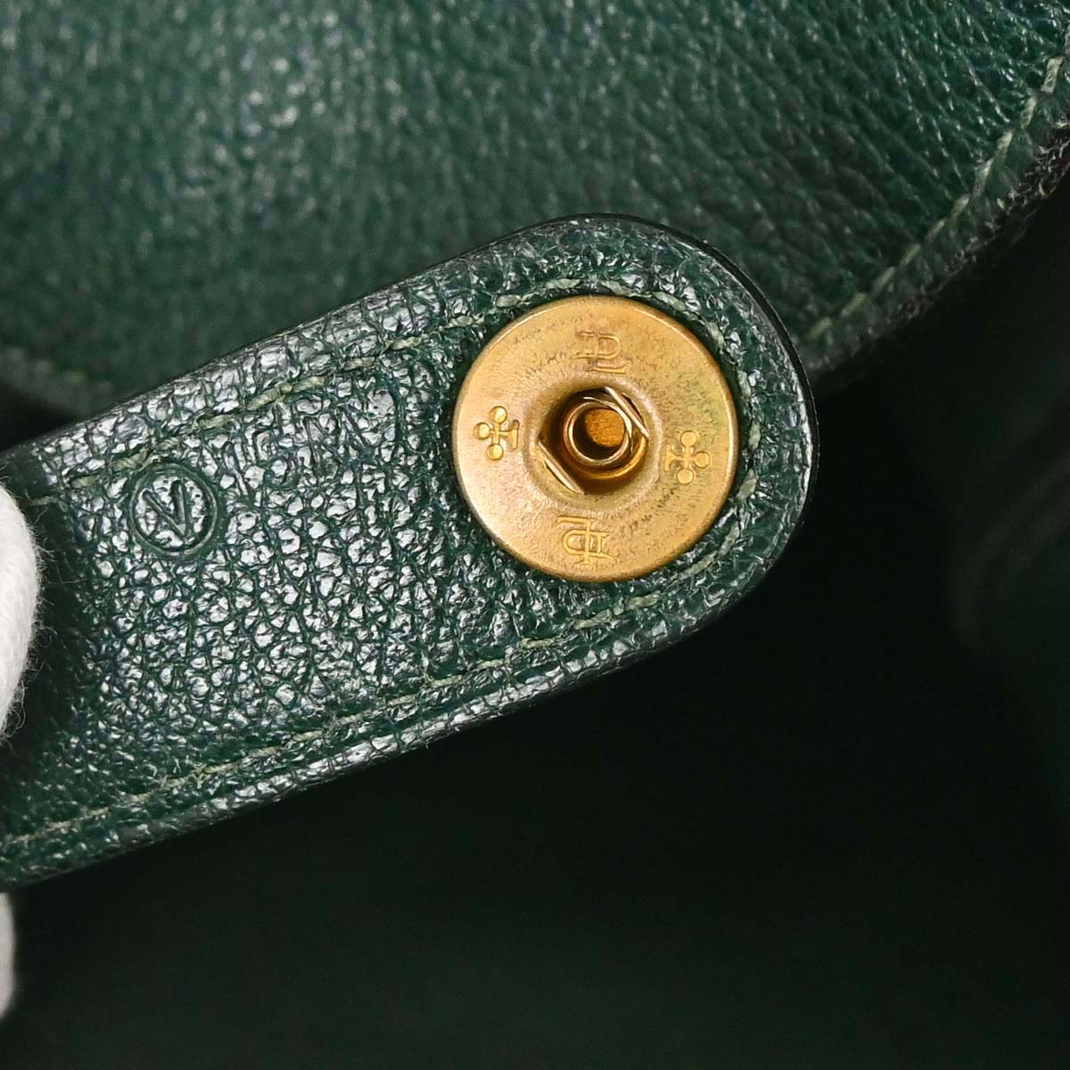 Hermes Green Buffle Skipper Drag Voyage 48 Travel Handbag