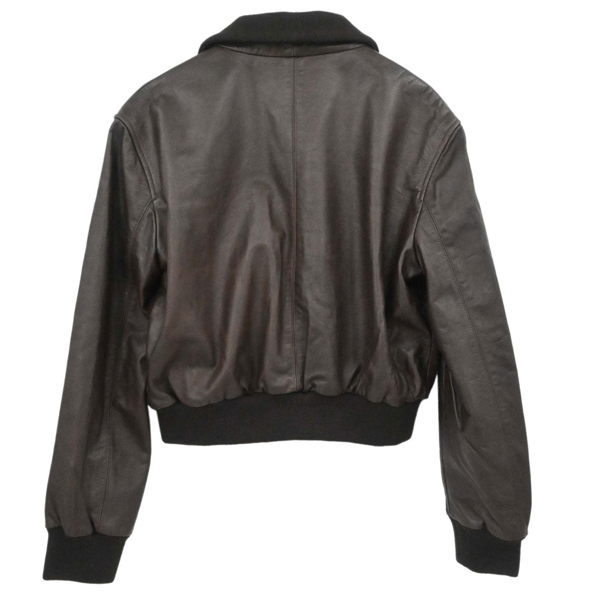 Chanel Zip Up Leather Jacket Brown