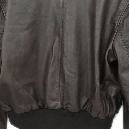 Chanel Zip Up Leather Jacket Brown