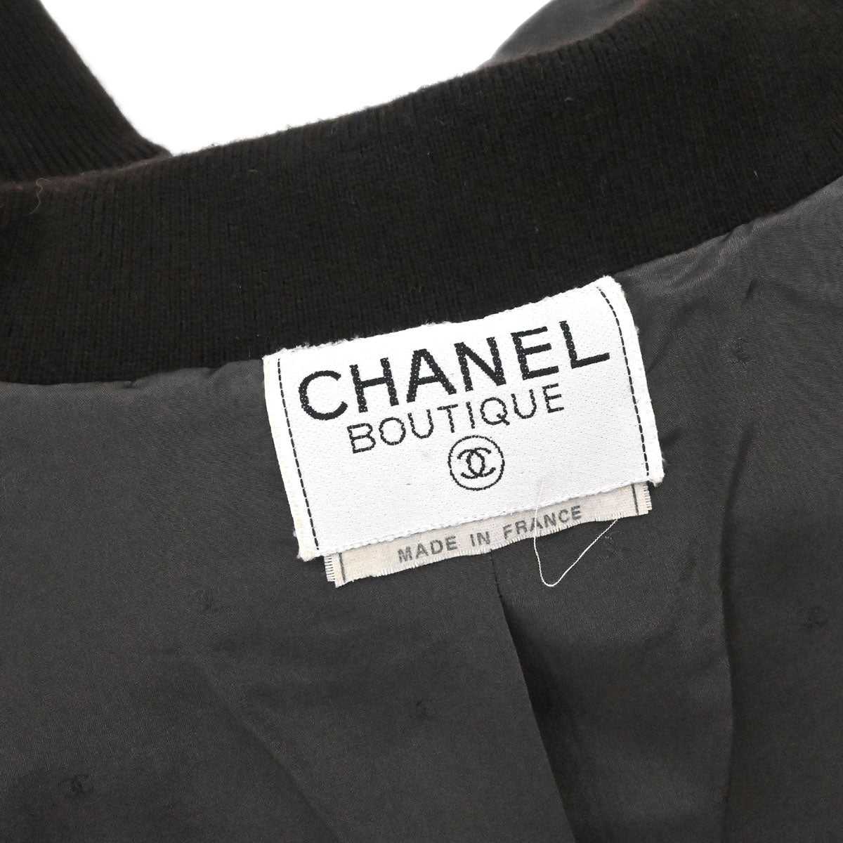 Chanel Zip Up Leather Jacket Brown