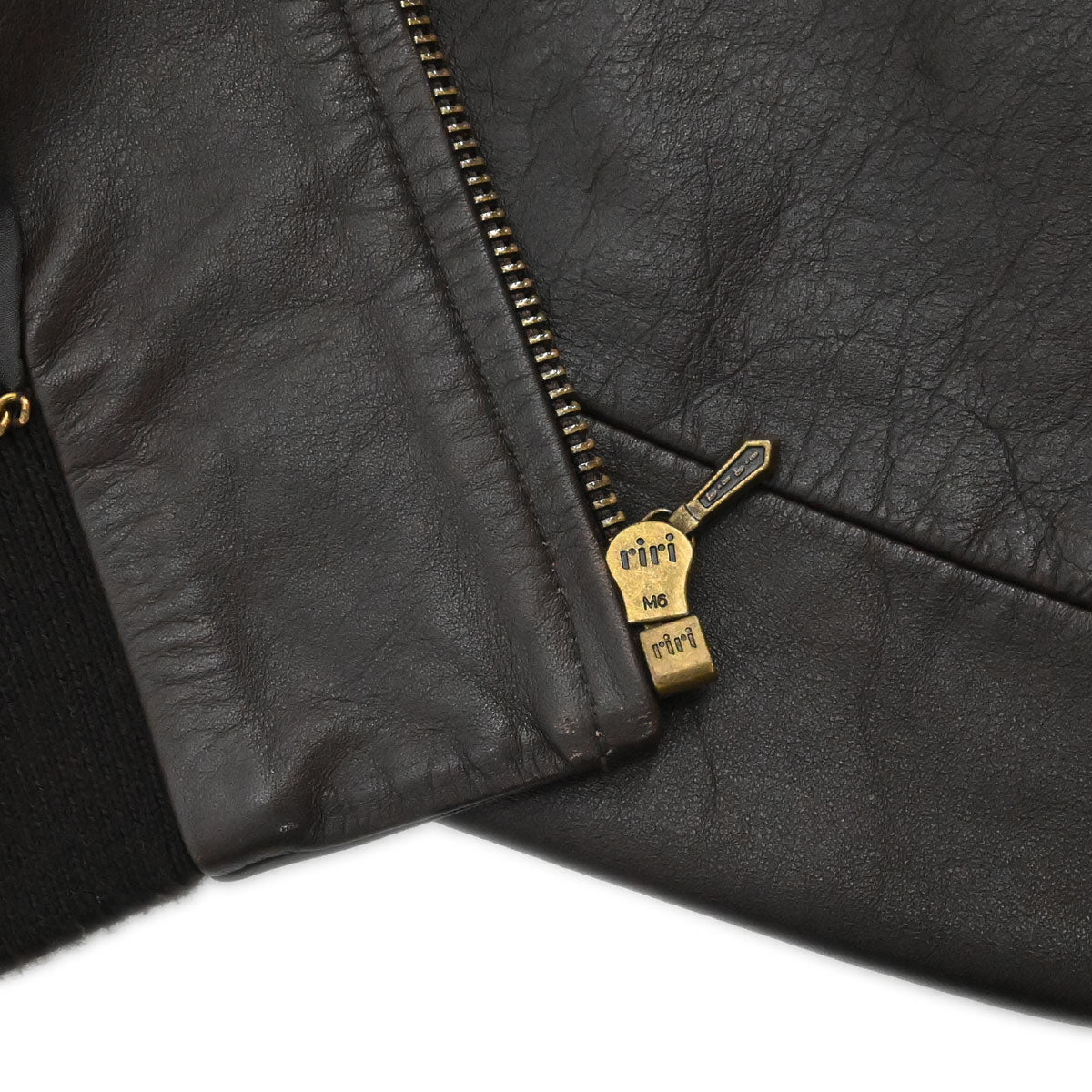 Chanel Zip Up Leather Jacket Brown