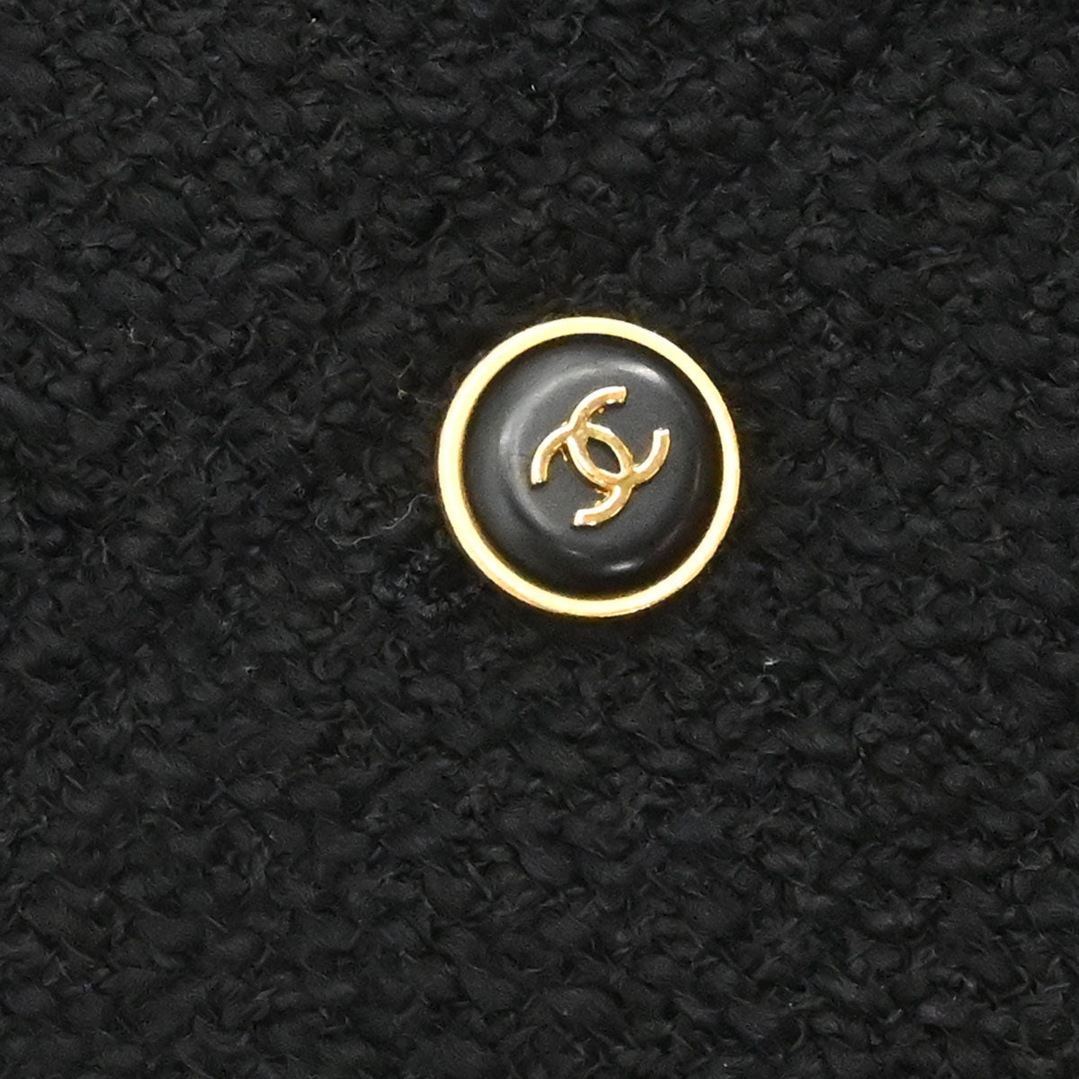 Chanel 1995 Single Breasted Tweed Jacket Black #40
