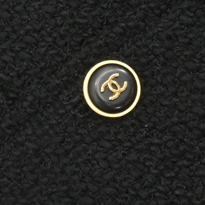 Chanel 1995 Single Breasted Tweed Jacket Black #40