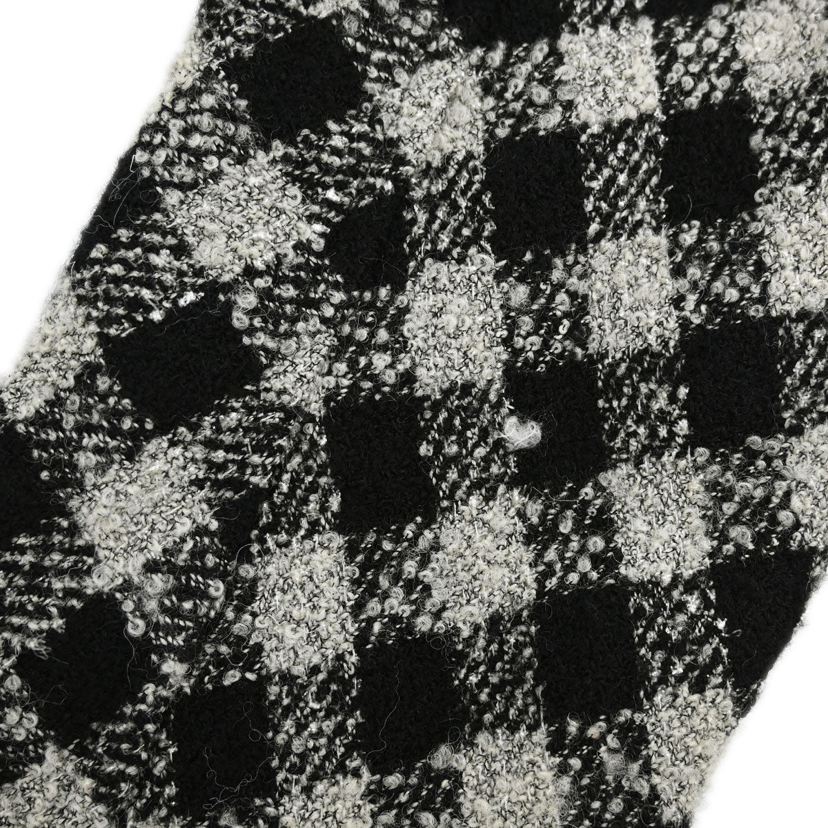 Chanel 1994 Single Breasted Jacket Tweed Check Black Gray #38