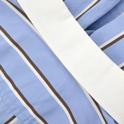 Chanel Striped Shirt Blouse Light Blue