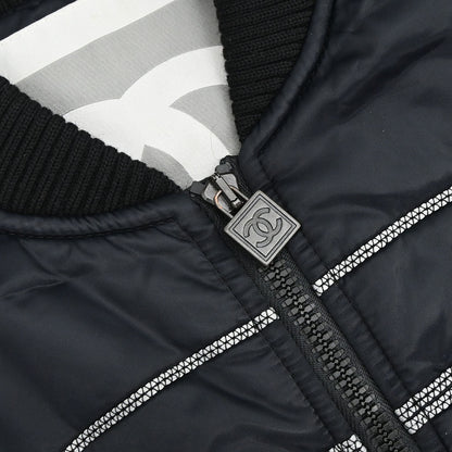 Chanel 2006 Sport Line Zip Up Jacket Dark Navy #42