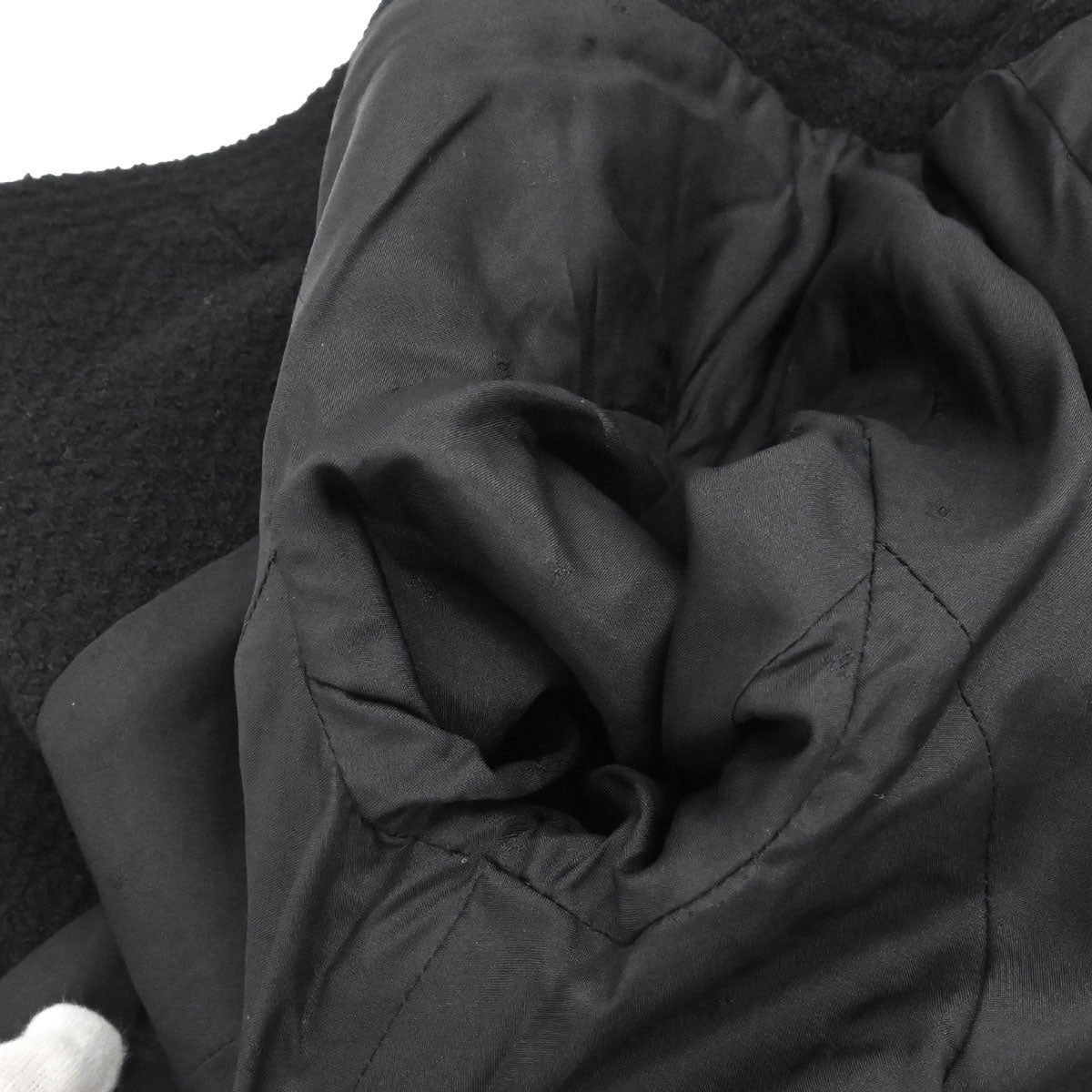Chanel Collarless Jacket Tweed Black