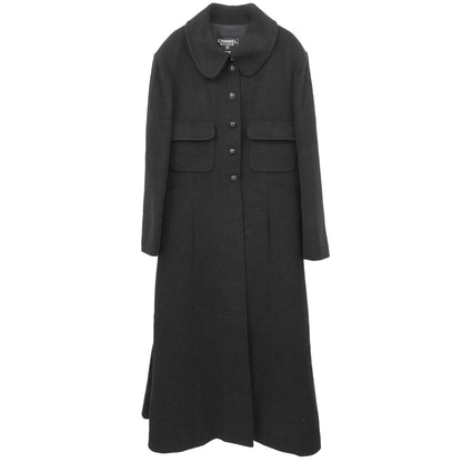 Chanel 1997 Long Coat Black #40