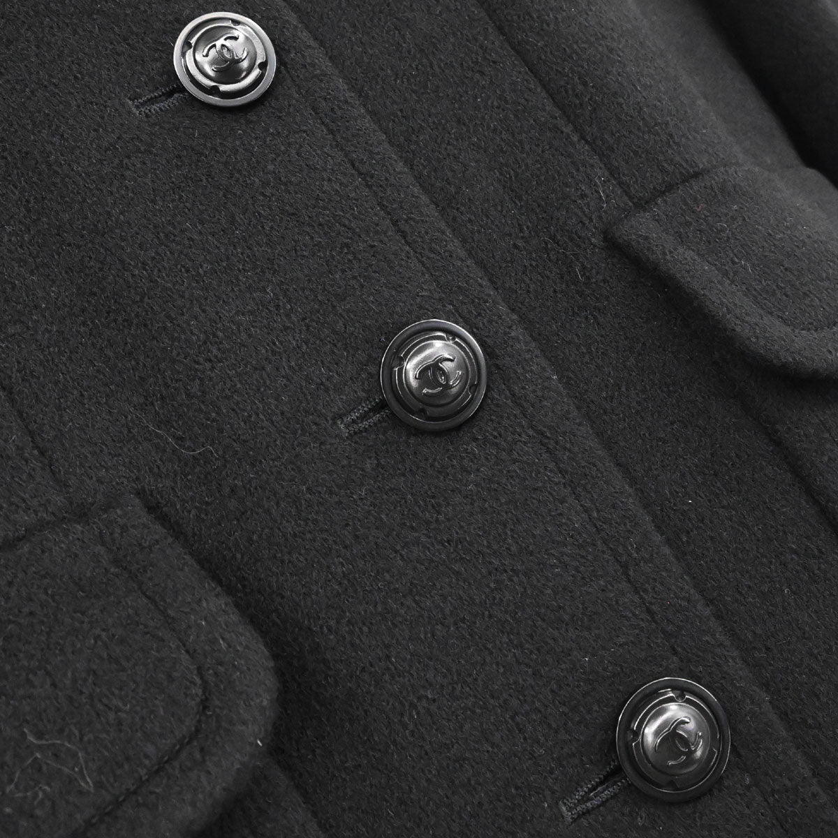 Chanel 1997 Long Coat Black #40