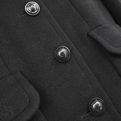 Chanel 1997 Long Coat Black #40