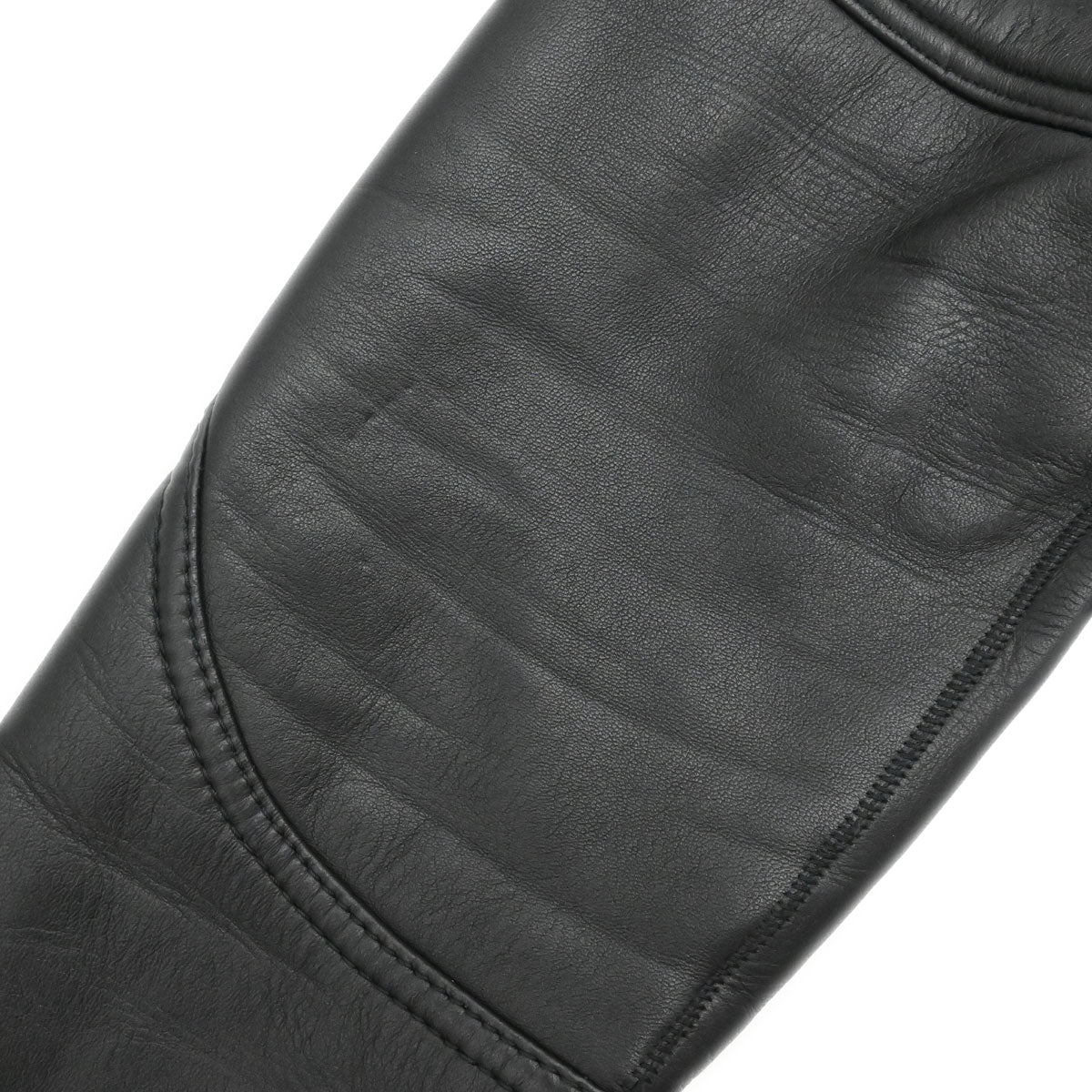 Chanel 2004 Sport Line Hooded Zip Up Leather Jacket Black #42