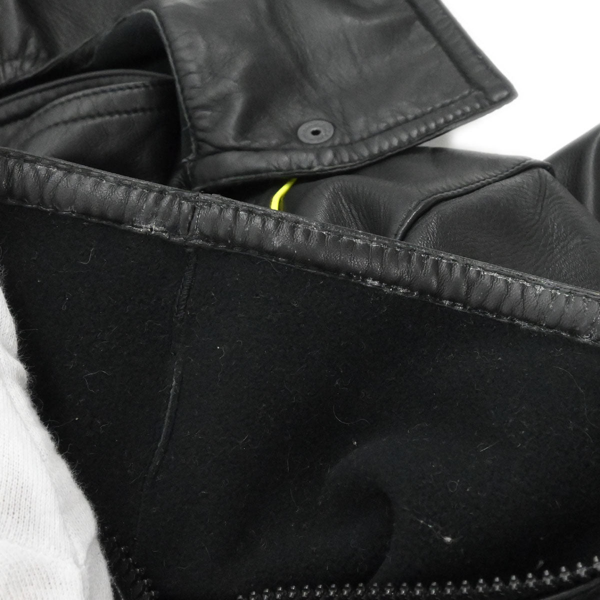 Chanel 2004 Sport Line Hooded Zip Up Leather Jacket Black #42