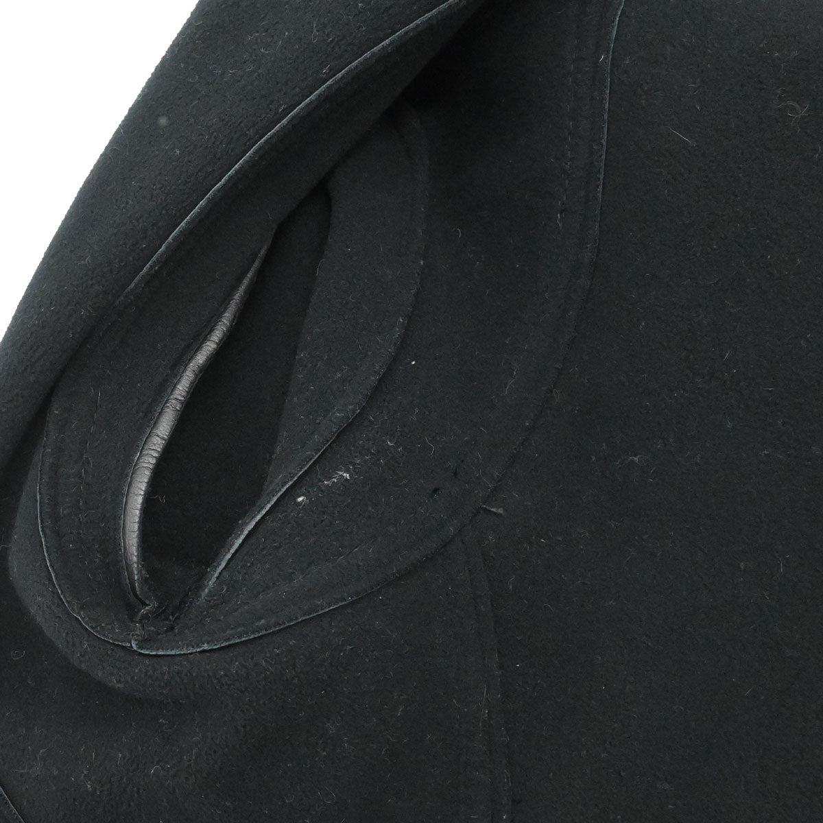 Chanel 2004 Sport Line Hooded Zip Up Leather Jacket Black #42
