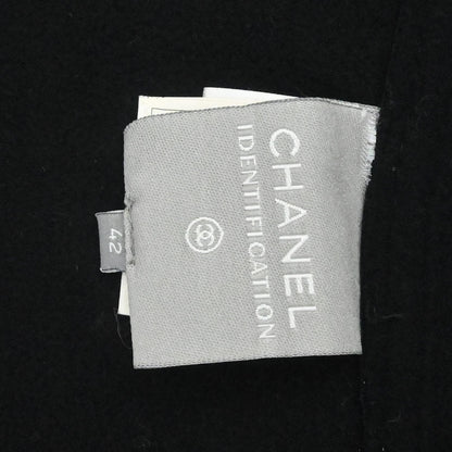 Chanel 2004 Sport Line Hooded Zip Up Leather Jacket Black #42