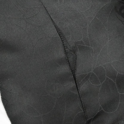 Chanel 2006 Leather Coat Jacket Black #38