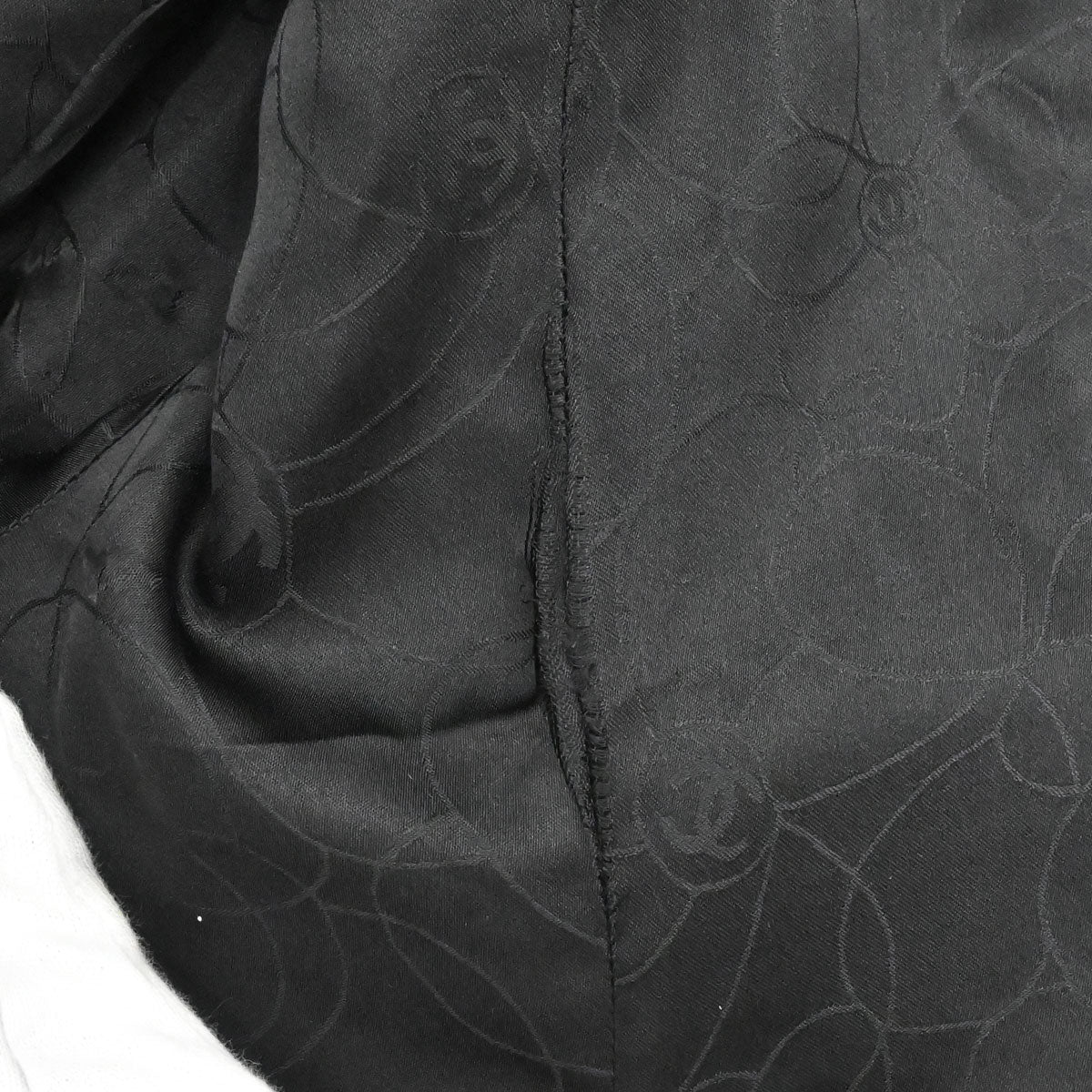 Chanel 2006 Leather Coat Jacket Black #38