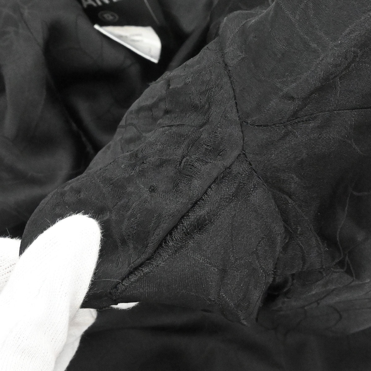 Chanel 2006 Leather Coat Jacket Black #38