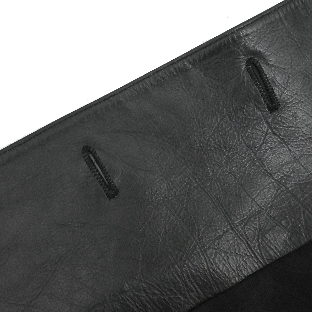 Chanel 2006 Leather Coat Jacket Black #38