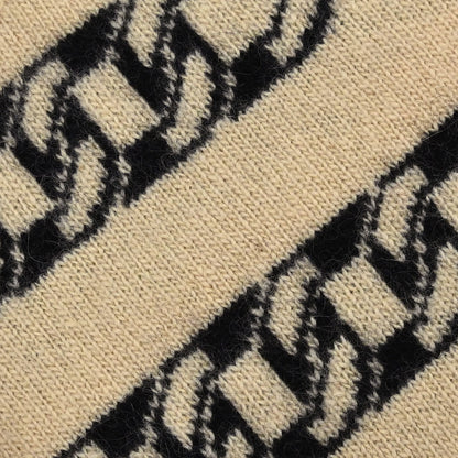 Chanel 2001 Sweater Knit Top Beige #42