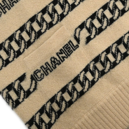 Chanel 2001 Sweater Knit Top Beige #42