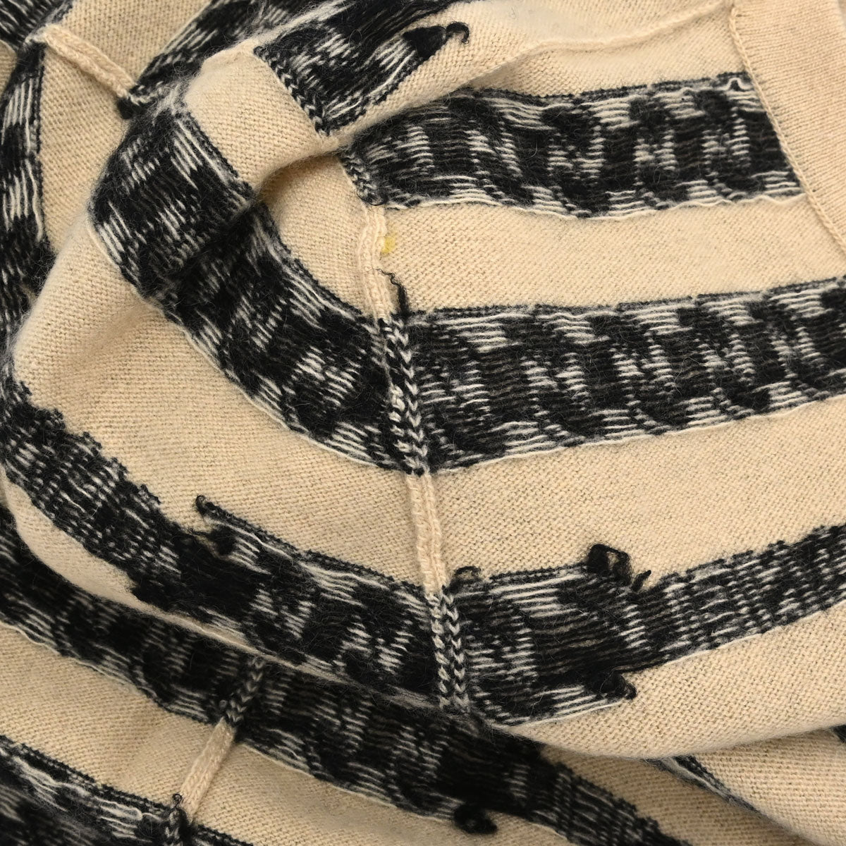 Chanel 2001 Sweater Knit Top Beige #42