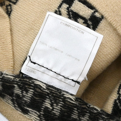 Chanel 2001 Sweater Knit Top Beige #42