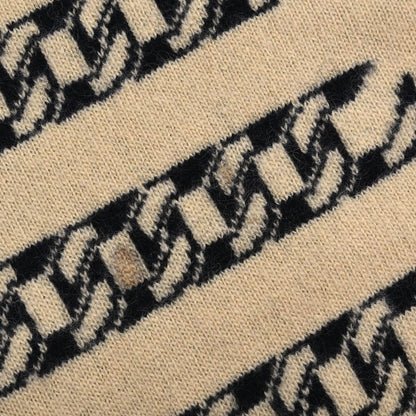 Chanel 2001 Sweater Knit Top Beige #42