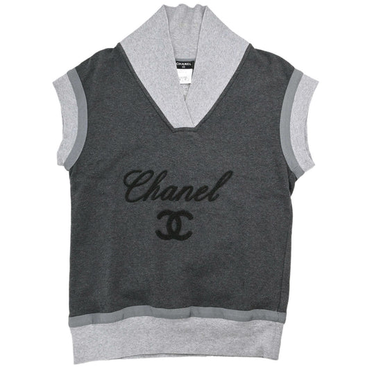Chanel 2010 Short Sleeve Top Gray #38