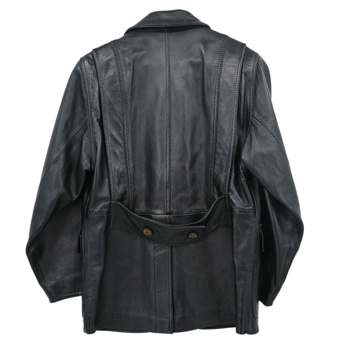 Loewe Single Breasted Napa Leather Jacket Black #40